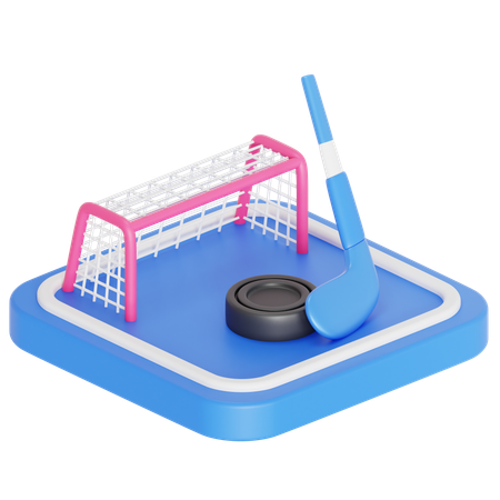 Hockey game  3D Icon