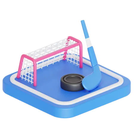 Hockey game  3D Icon