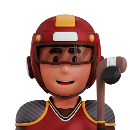 Hockey Player  3D Icon