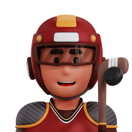 Hockey Player  3D Icon