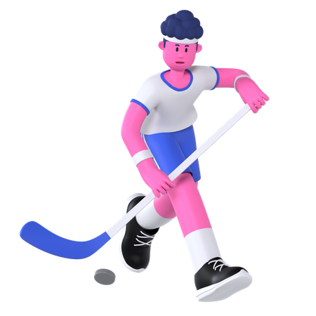 Hockey Player  3D Icon