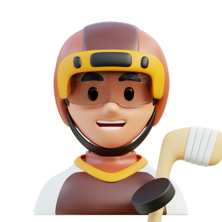 Hockey Player  3D Icon