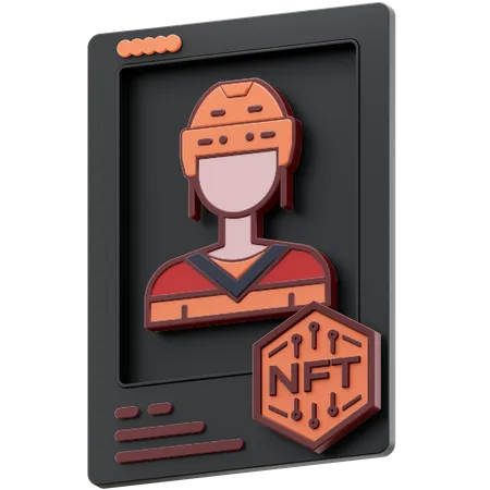 Hockey Player NFT  3D Icon