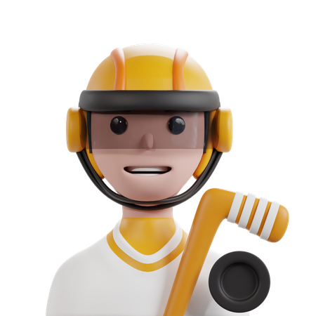 Hockey Spieler  3D Icon