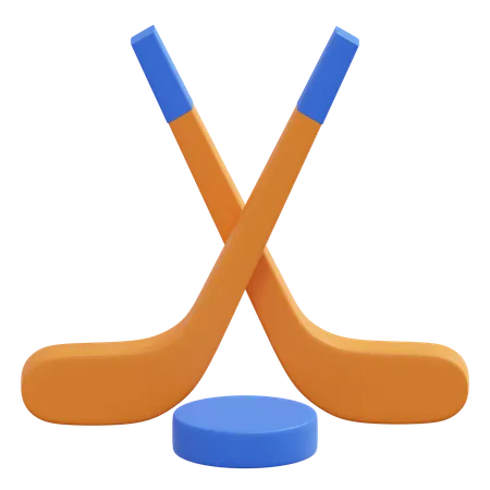 Hockey Stick  3D Icon