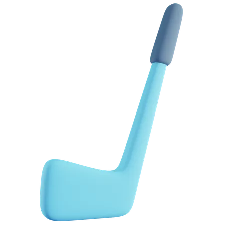 3 D Illustration Of Blue Hockey Stick 3D Icon