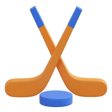 Hockey Stick  3D Icon