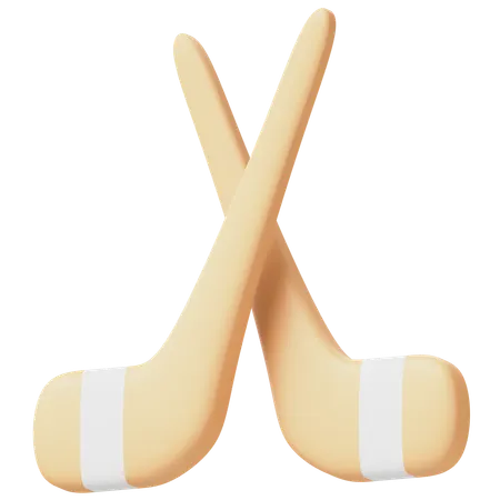 Hockey Stick  3D Icon