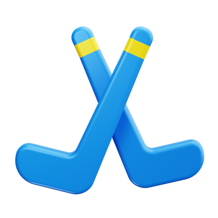 Hockey Stick  3D Icon