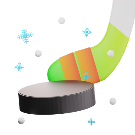 Hockey Stick  3D Icon