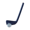 hockey stick emoji 3d