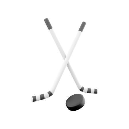 Hockey Sticks  3D Icon