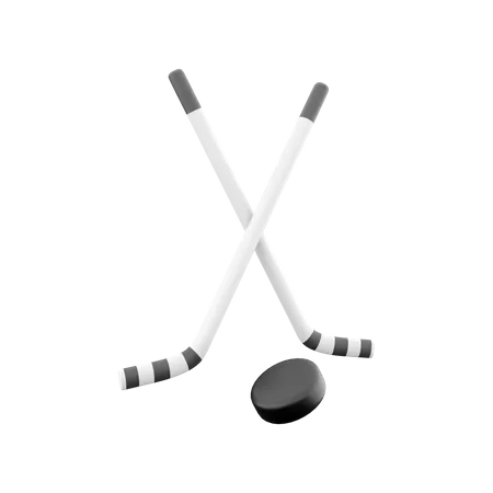 Hockey Sticks  3D Icon