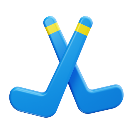 Hockeyschläger  3D Icon