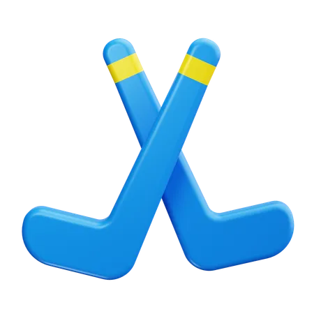 Hockeyschläger  3D Icon