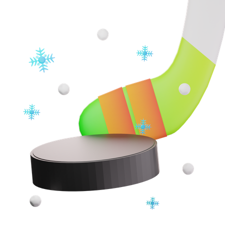 Hockeyschläger  3D Icon