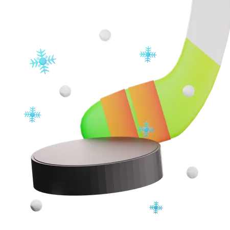 Hockeyschläger  3D Icon