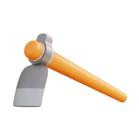 Hoe Tool 3D Icon
