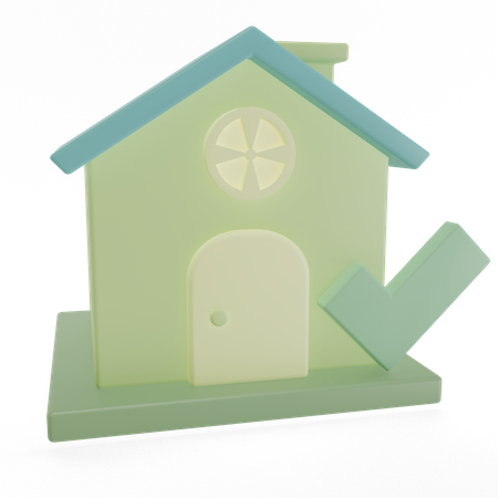 Casa aprobada  3D Icon