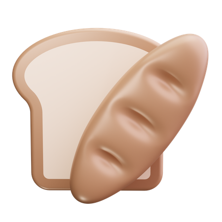 Hogaza de pan  3D Icon