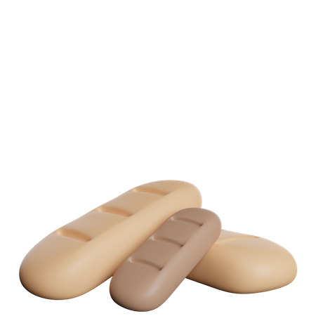Hogazas de pan  3D Icon