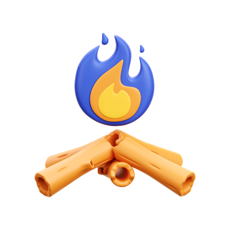 Hoguera  3D Icon