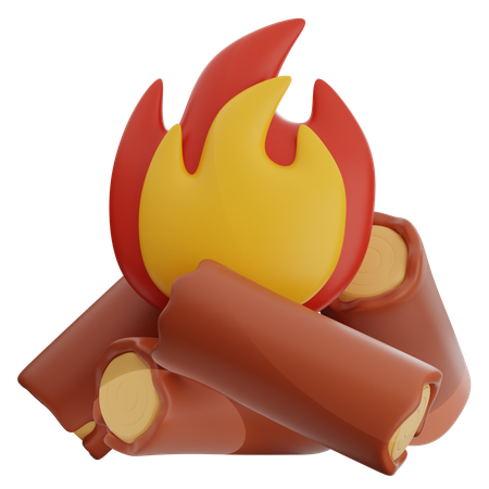 Hoguera  3D Icon