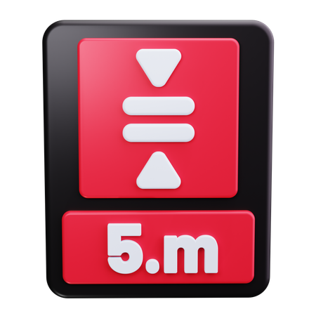 Höhenbegrenzung  3D Icon