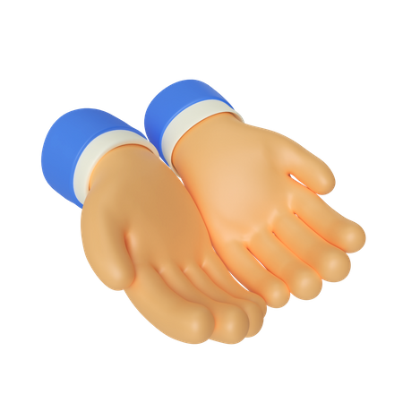 Hohle Handbewegung  3D Icon