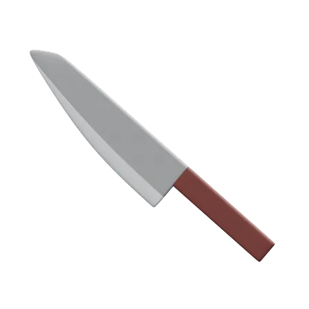 Cuchillo de hoja  3D Illustration