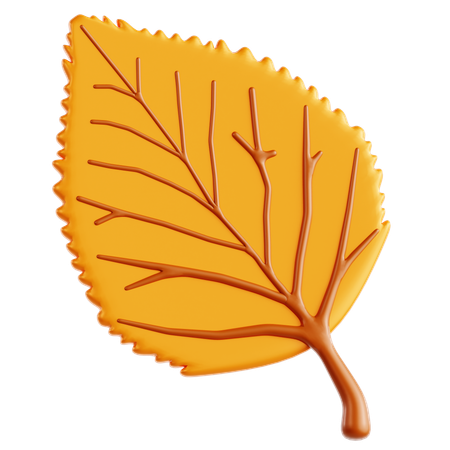 Hoja de abedul  3D Icon