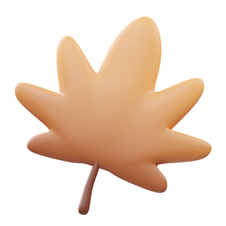 Hoja de arce  3D Icon