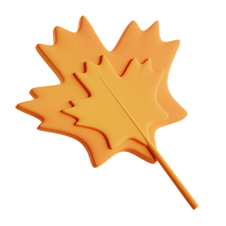 Hoja de arce  3D Icon