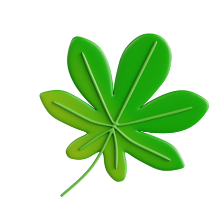 Hoja de castaño  3D Icon