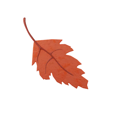 Hoja de otoño  3D Icon