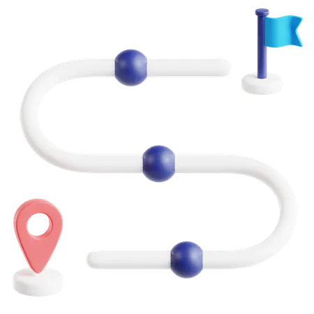 Mapa vial  3D Icon