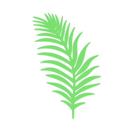 Hoja verde  3D Icon