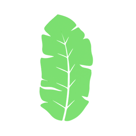 Hoja verde  3D Icon