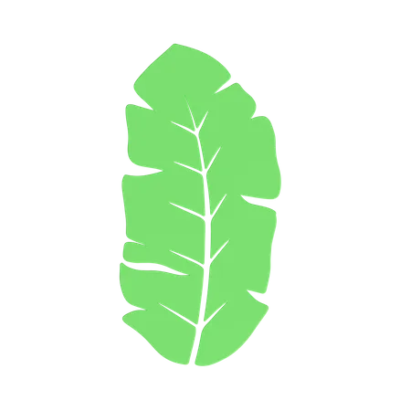 Hoja verde  3D Icon