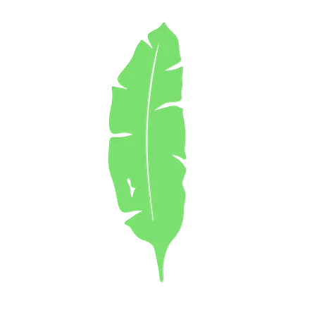 Hoja verde  3D Icon