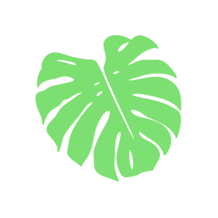 Hoja verde  3D Icon