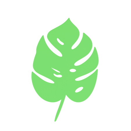 Hoja verde  3D Icon