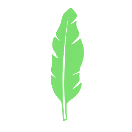 Hoja verde  3D Icon