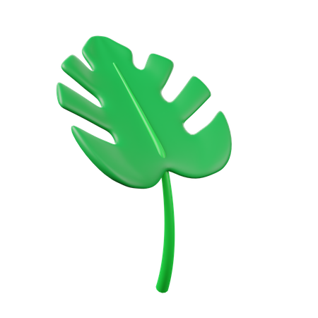 Hoja verde  3D Icon