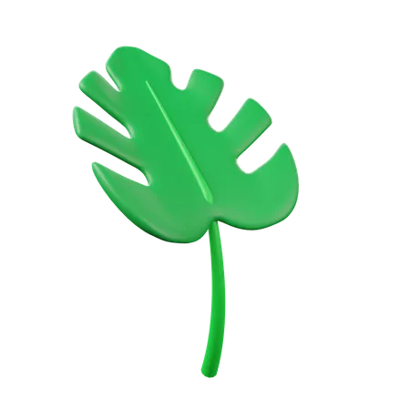 Hoja verde  3D Icon