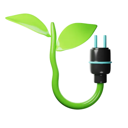 Planta y energía  3D Icon