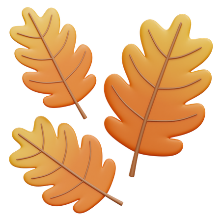 Hojas de otoño  3D Icon