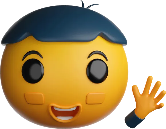 Hola emojis  3D Icon