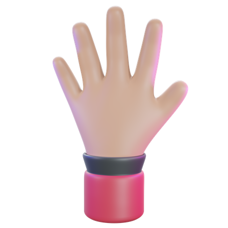 Hola gesto con la mano  3D Icon