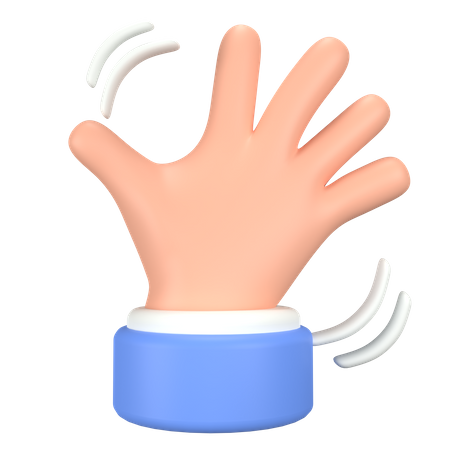 Hola signo gesto con la mano  3D Icon